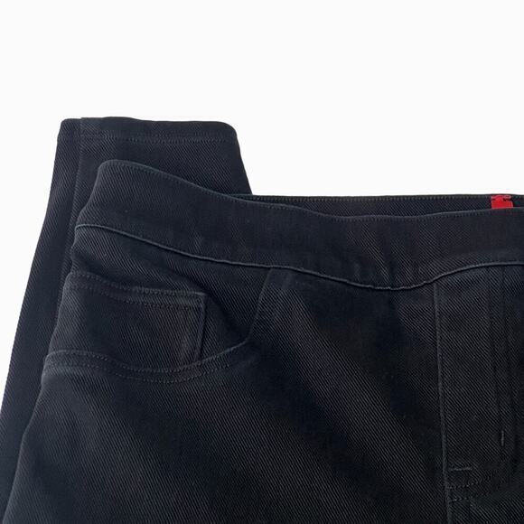 SPANX Black Jean-ish Leggings Tummy Control Pockets Size Medium - Picture 5 of 7